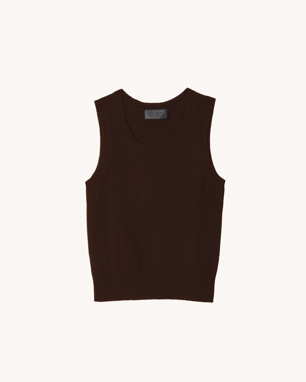 MAY CASHMERE TANK IN ESPRESSO