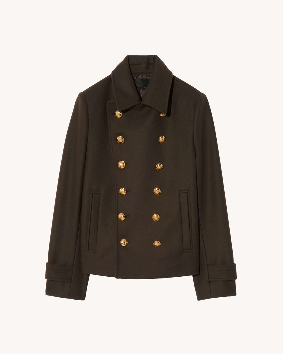 ORNELLA PEACOAT IN COCOA