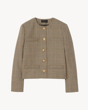 SLOANE JACKET IN HUNTER CHECK