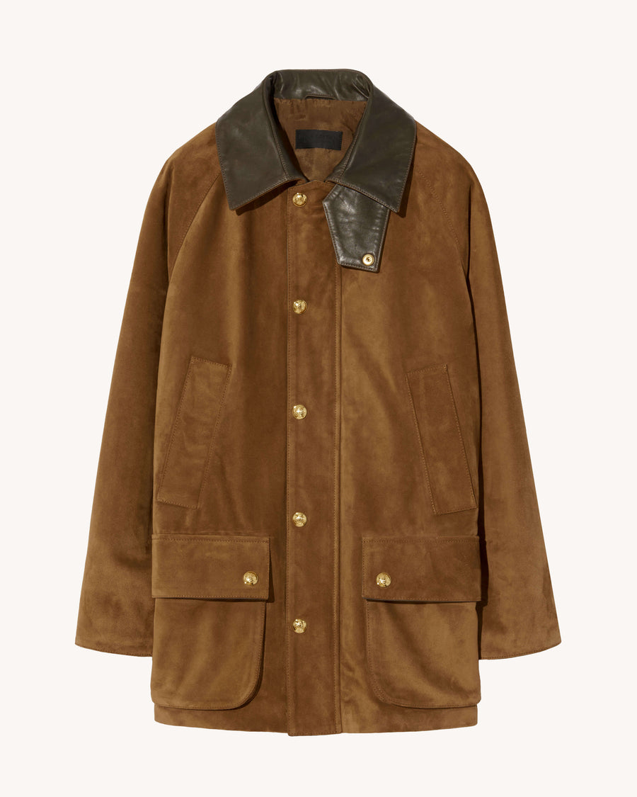 Suede parka jacket store