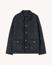 HELAH QUILTED PARKA IN DARK NAVY