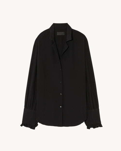 PAULINE SILK SHIRT IN BLACK