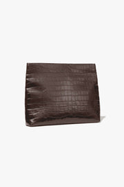 JERRY CLUTCH IN CHOCOLATE BROWN