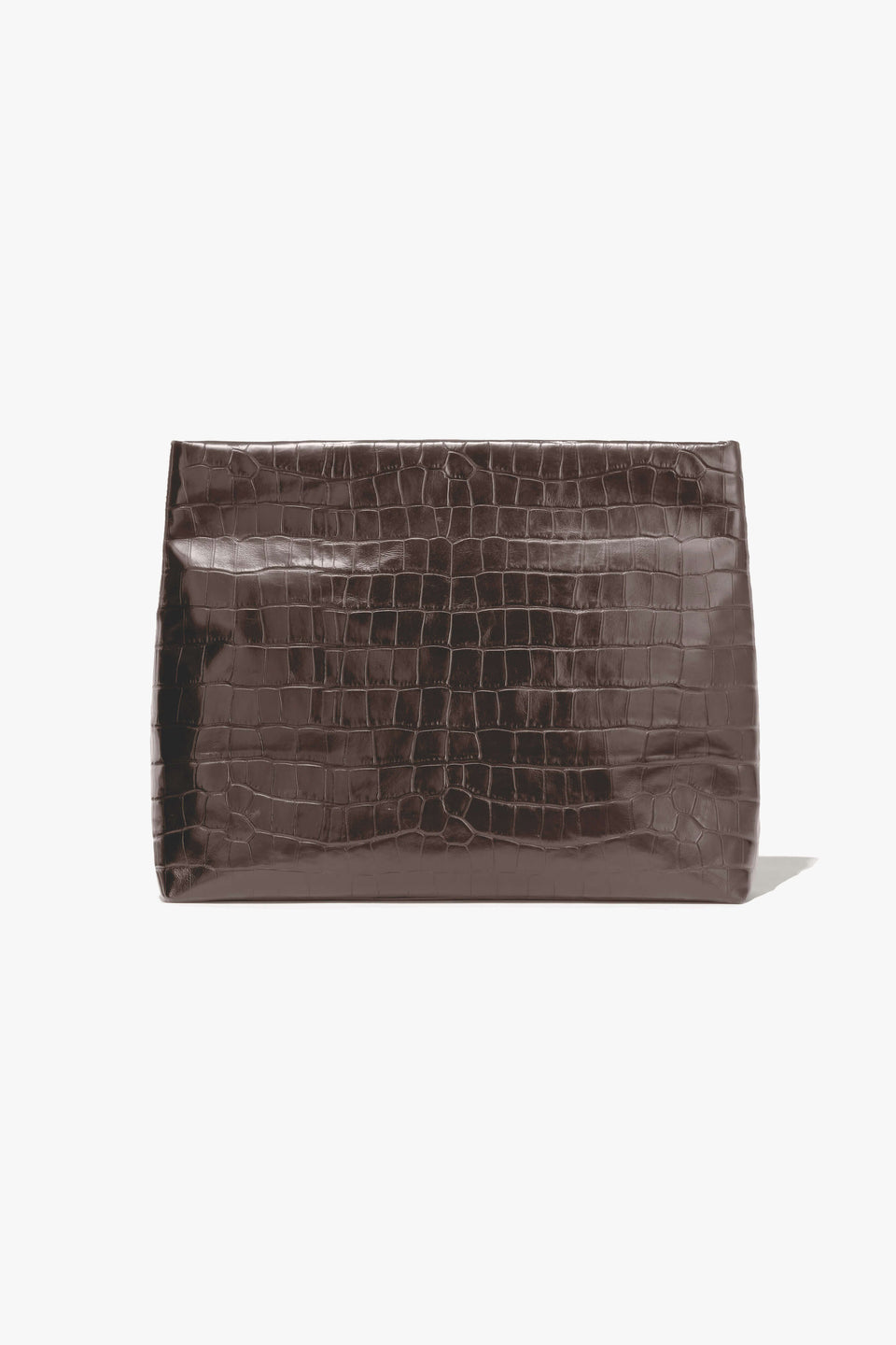 JERRY CLUTCH IN CHOCOLATE BROWN