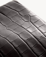 JERRY CLUTCH IN CHOCOLATE BROWN