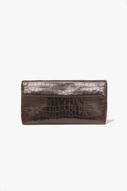 JERRY CLUTCH IN CHOCOLATE BROWN