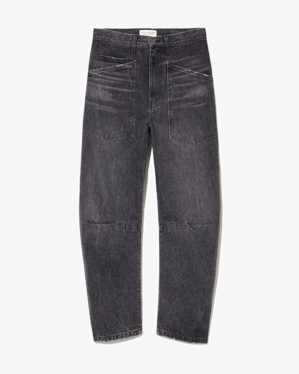 SHON JEAN IN STONE BLACK WASH