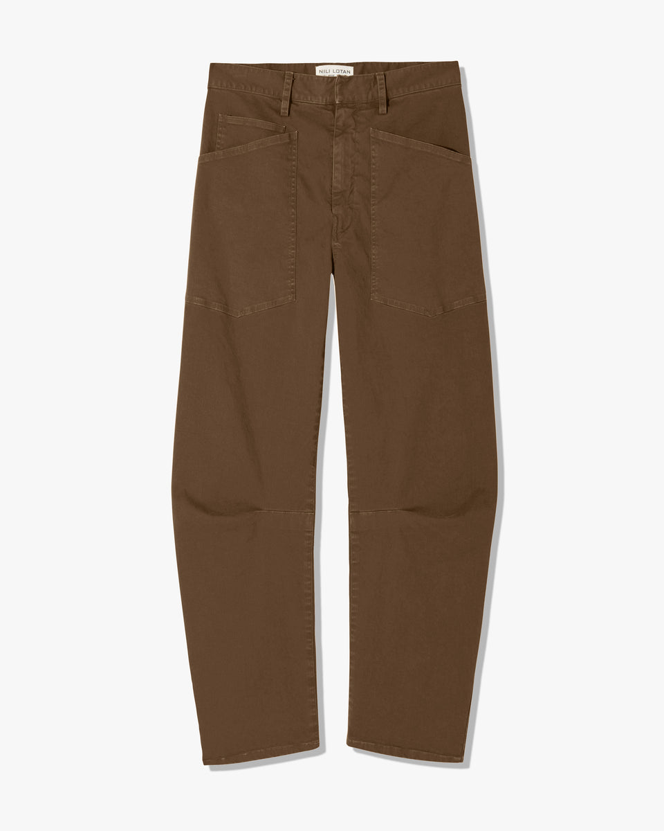 SHON COTTON PANT IN COFFEE