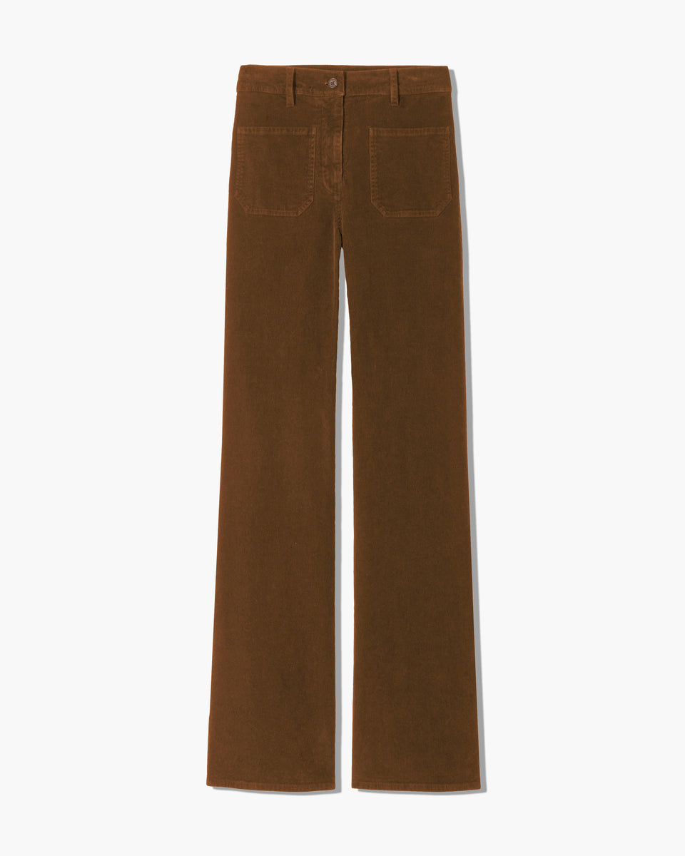 FLORENCE CORDUROY PANT IN CAFFE