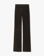 FLORENCE CORDUROY PANT IN CHOCOLATE BROWN