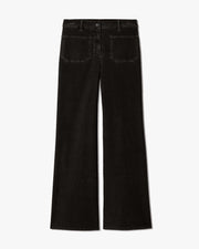 FLORENCE CORDUROY PANT IN JET BLACK
