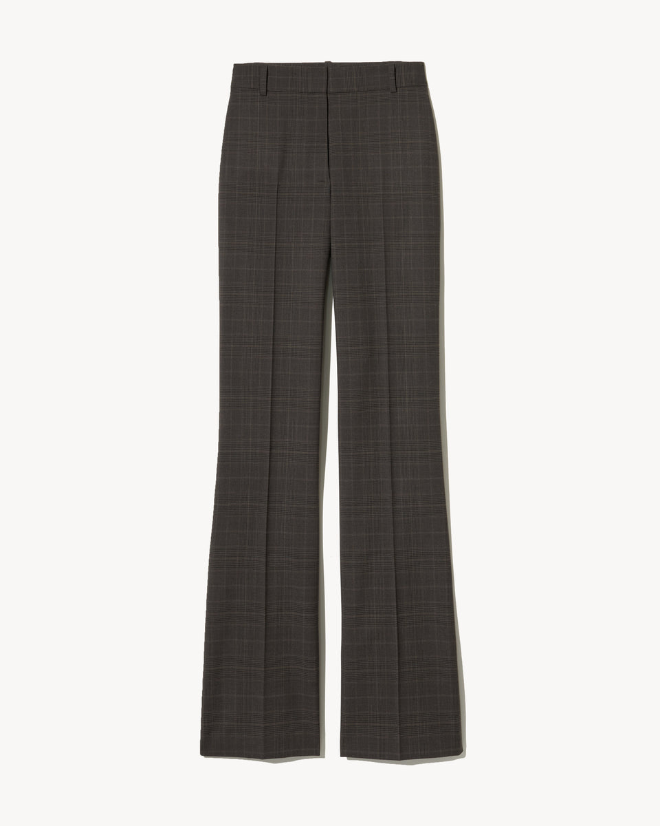 CORETTE WOOL PANT IN CIGAR PLAID