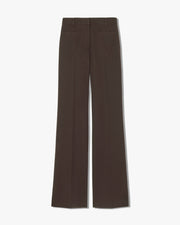 CHRISTOPHE WOOL PANT IN CHOCOLATE BROWN