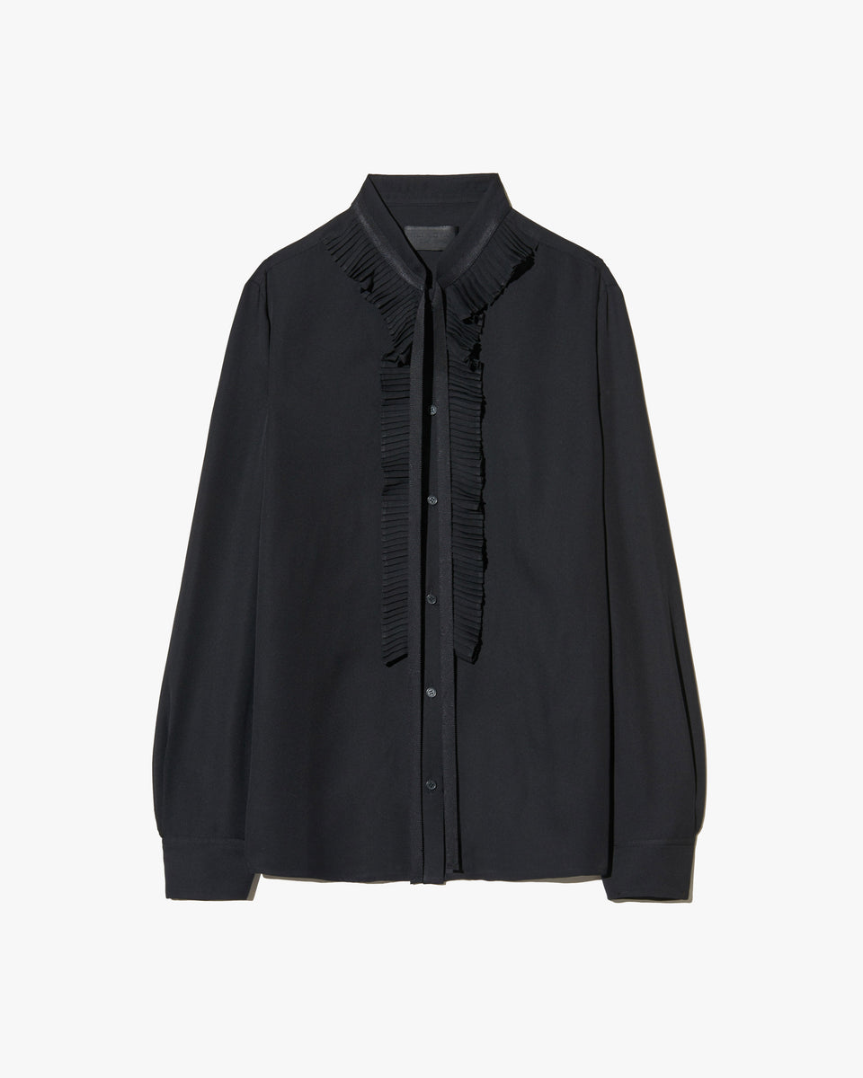 BERTILLE SILK SHIRT IN BLACK