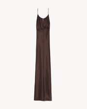 ARDELLE GOWN IN CHOCOLATE BROWN