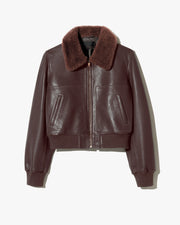TOM LEATHER JACKET IN DARK BROWN