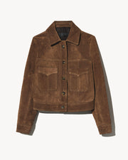 SUSANNAH SUEDE JACKET IN HAZELNUT