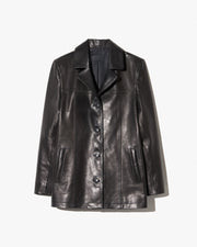 BRETT LEATHER JACKET IN BLACK