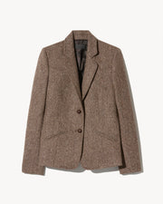 LYON JACKET IN BROWN DONEGAL