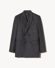 DAVIS BLAZER IN CHARCOAL PINSTRIPE