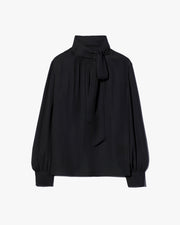 JANESE SILK BLOUSE IN BLACK