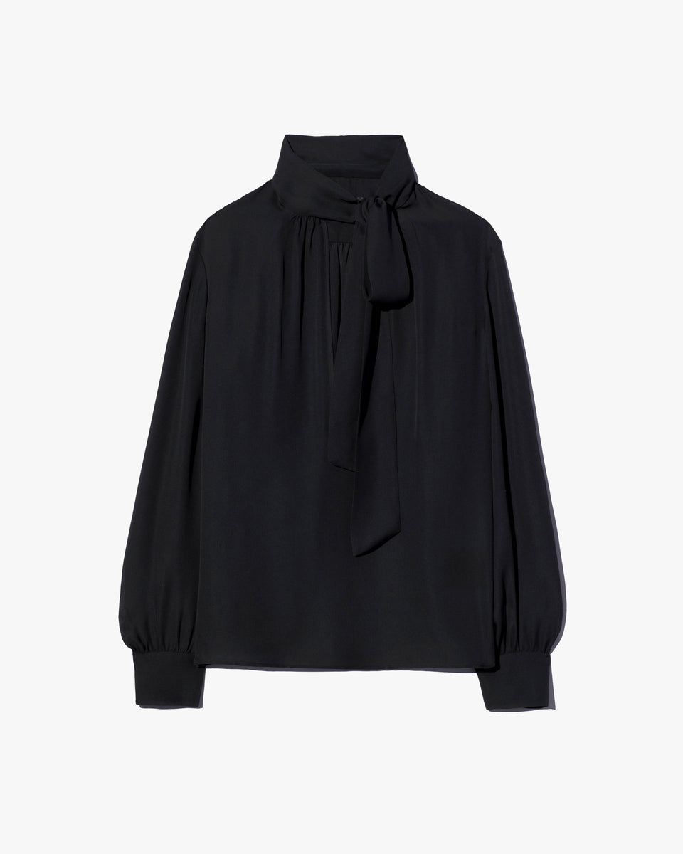 JANESE SILK BLOUSE IN BLACK