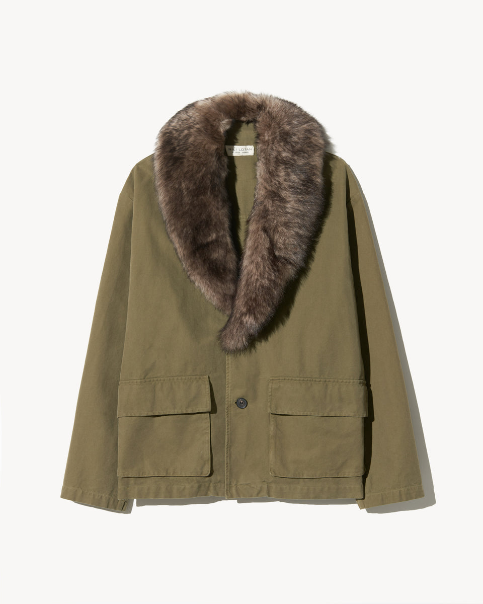 RONAY PARKA IN OLIVE GREEN