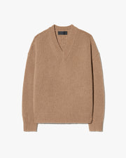 SHAGAN SWEATER IN BROWN CAMEL