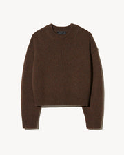 ANISA CASHMERE SWEATER IN REDWOOD MELANGE