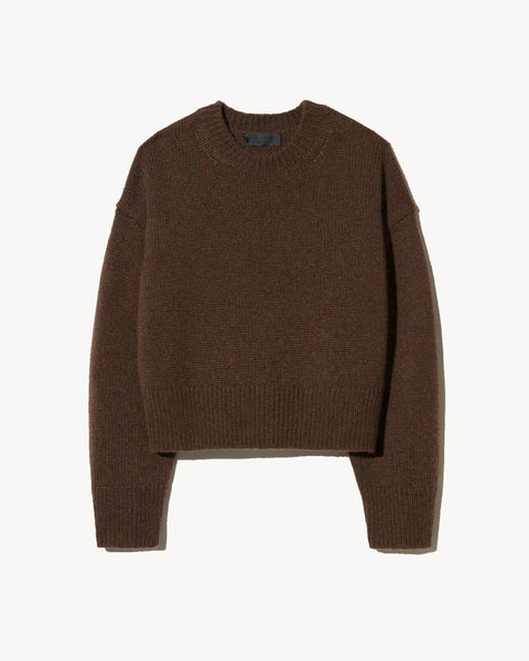 最安　LIDNM CASHMERE MILLED CREW KNIT L Lidnm CASHMERE MILLED CREW KNIT