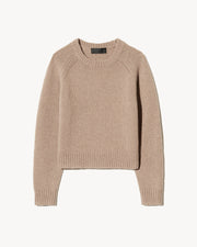 LAUREL SWEATER IN TAUPE MELANGE