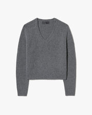 VICKI SWEATER IN DARK CHARCOAL MELANGE