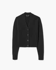 CHARMAINE CASHMERE CARDIGAN IN BLACK