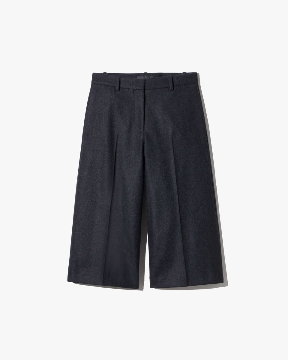 ILFORD GAUCHO WOOL PANT IN DARK CHARCOAL
