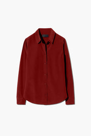 GAIA SLIM SHIRT IN CRIMSON
