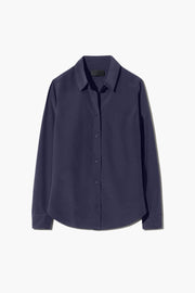 GAIA SILK SHIRT IN MARINE BLUE