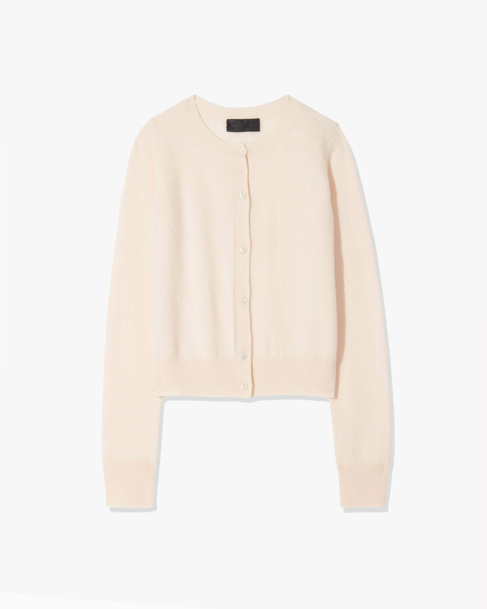 MARCH CASHMERE CARDIGAN IN IVORY