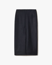 MARIHA WOOL SKIRT IN DARK CHARCOAL