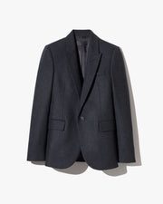 ANABEL WOOL BLAZER IN DARK CHARCOAL
