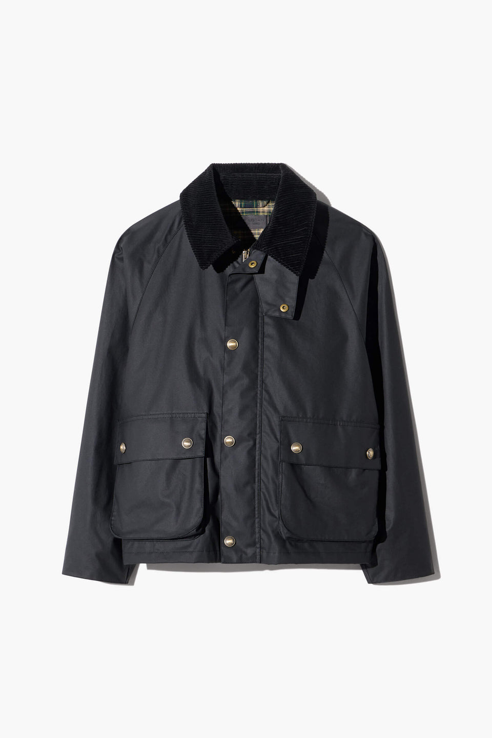 BRINLEY WAXED SHORT PARKA IN BLACK
