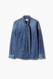 SUZETTE DENIM SHIRT IN CLASSIC WASH