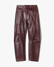 SHON LEATHER PANT IN MERLOT