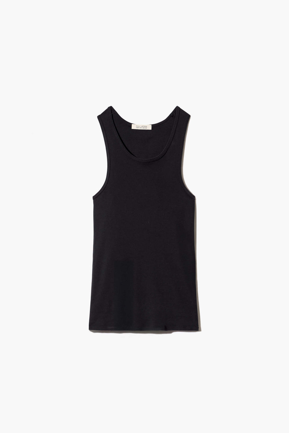 JUNE COTTON TANK IN JET BLACK