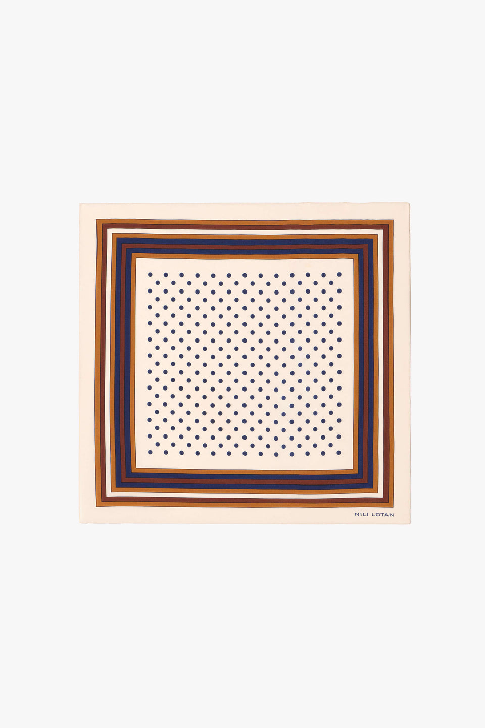 VINTAGE POLKA DOT SILK SCARF IN VINTAGE POLKA DOT