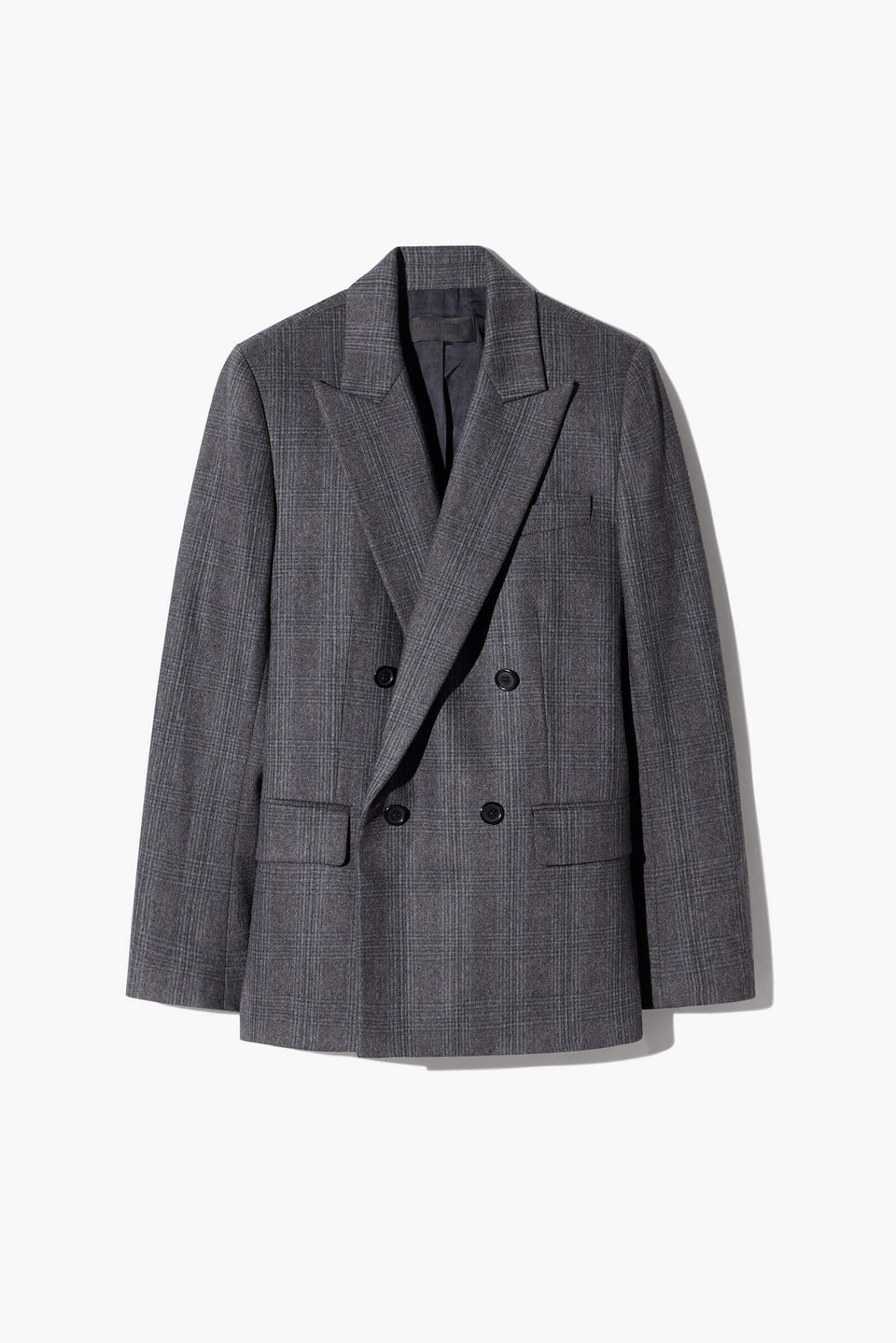 LESTON BLAZER IN GREY/BLUE CHECK
