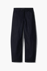 TRIBECA PANT IN BLACK PINSTRIPES