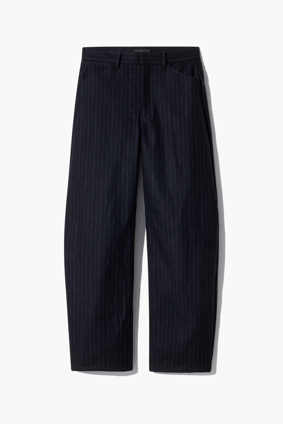TRIBECA PANT IN BLACK PINSTRIPES