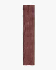 MINI DOT SCARF IN BURGUNDY