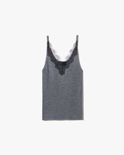 ARONIA SWEATER TANK IN DARK GREY MELANGE