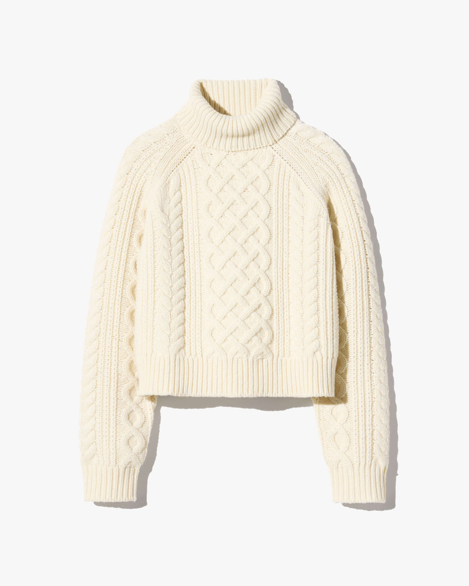 EZREN WOOL SWEATER IN IVORY